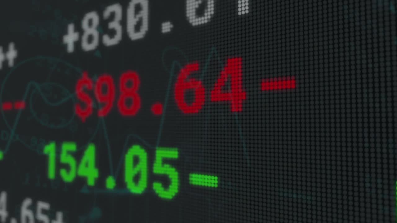 Animation der Datenverarbeitung vor schwarzem Hintergrund