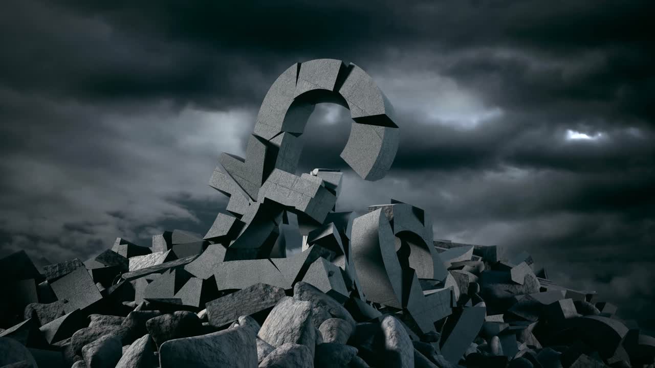 폭풍우 구름에 대한 파운드 기호