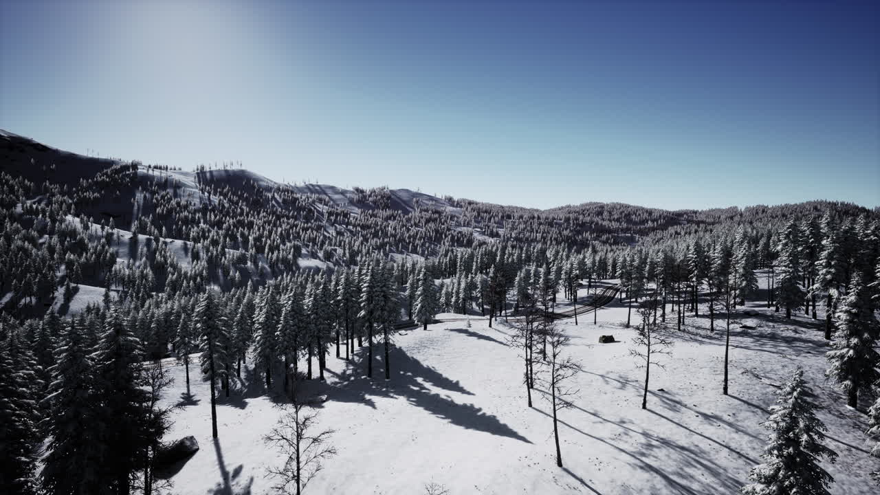 겨울 에 화려 한 알프스 풍경