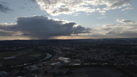 Luftdrohnenaufnahme-Des-Saar-Industriepolygons-In-Ensdorf,-Deutschland