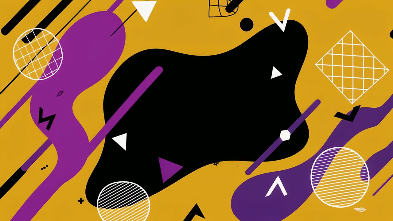 Dynamic Abstract Motion Graphics Background with Geometric Shapes