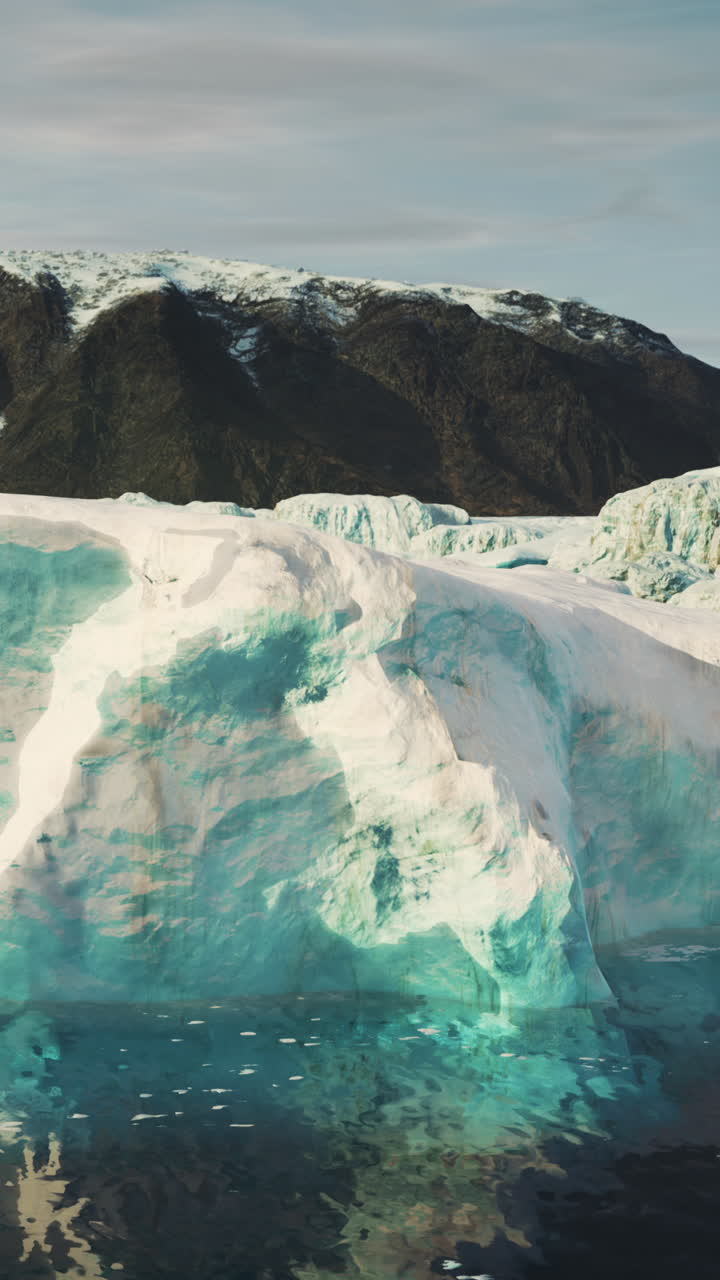 북극 해역에 있는 웅장한 빙산