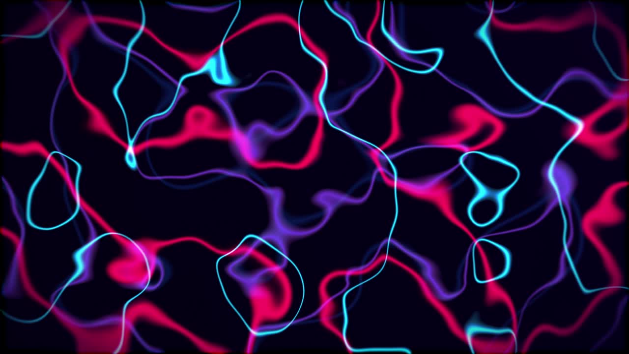 Neon colored abstract background seamless loop 4k