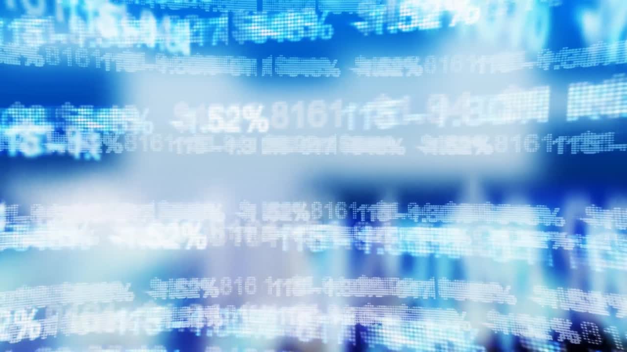 números que muestran los movimientos financieros