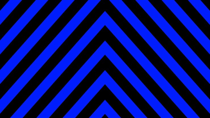 sfondo visivo blu e nero a forma di freccia che si muove verso l'alto