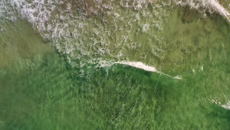 abstract wave sea beach on top view.