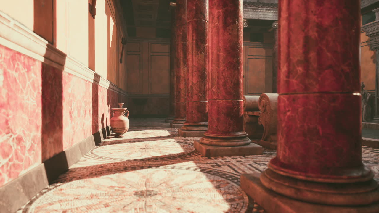 고대 로마 내부, 기둥을 통해 빛