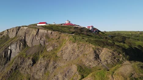 Klippe-Bahnhof-Aberystwyth-Wales-UK-Luftaufnahmen