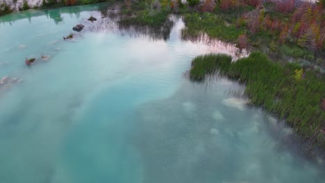blue quarry water small wetlands aeirla view