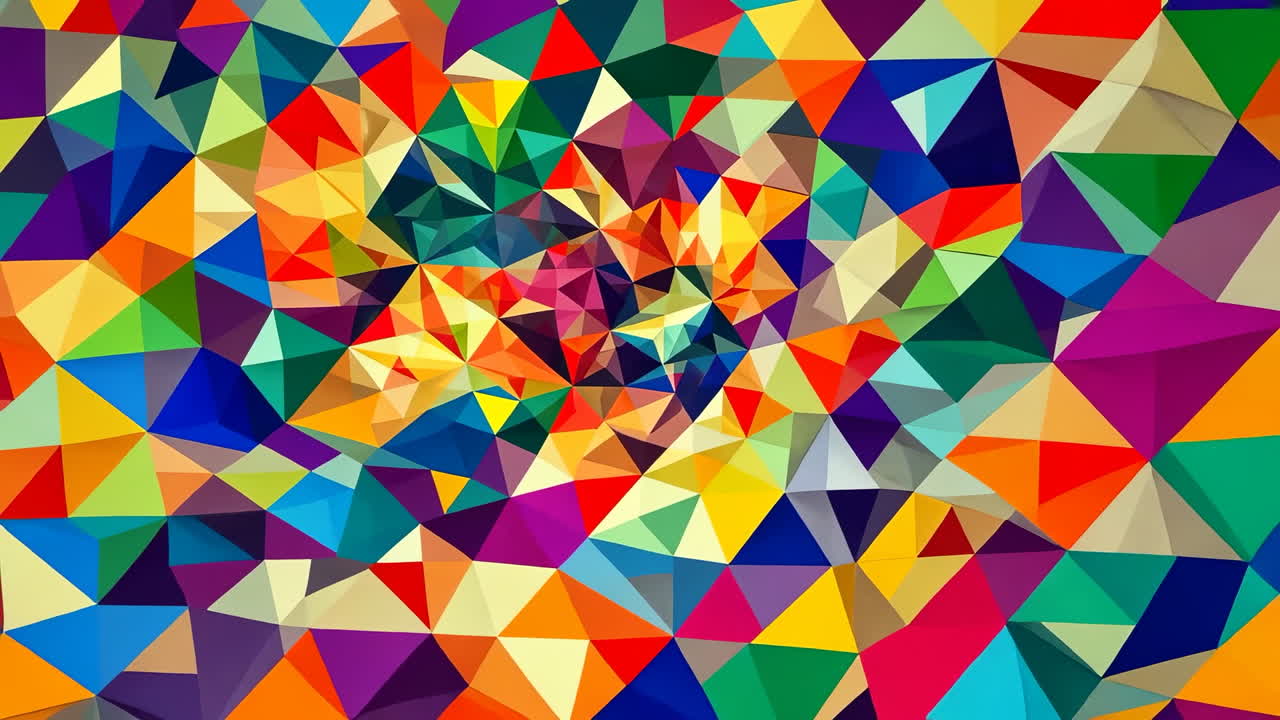 Vibrant Colorful Geometric Abstract Background