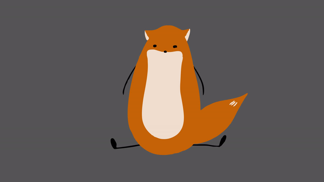 Animated Cartoon Fox 09