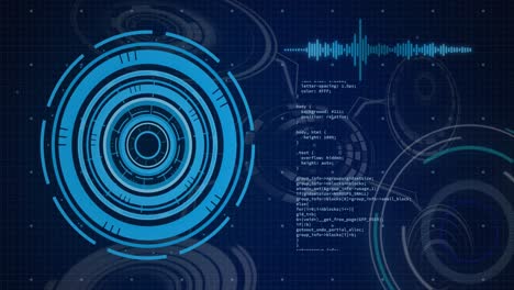 Animation-of-scope-scanning-and-data-processing-over-digital-screen