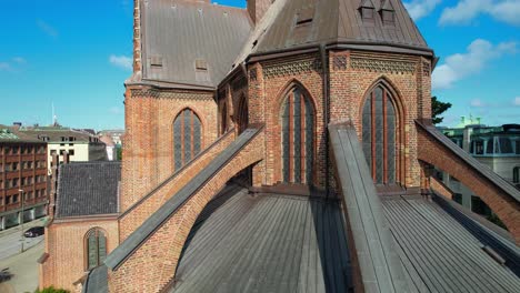 old church in the center of malmo