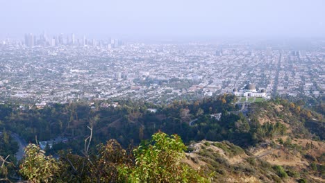 griffith observatory park landscape and cityscape