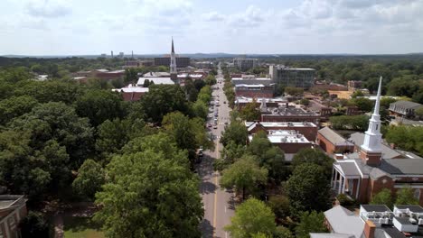 high aerial over chapel hill nc, north carolina