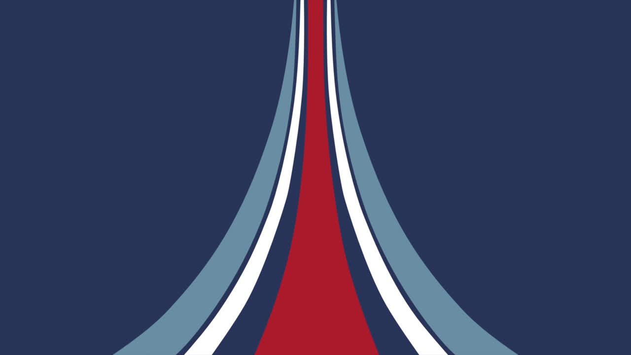 Motion abstract geometric blue and red lines retro sport background