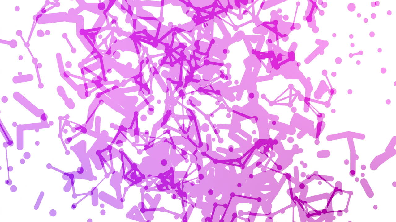 ⁇  배경 위에서 움직이는 다채로운 모양의 애니메이션