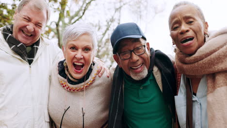 Happy,-group-and-portrait-of-senior-friends