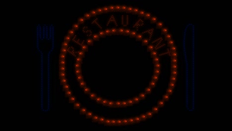 logotipo de la luz del restaurante