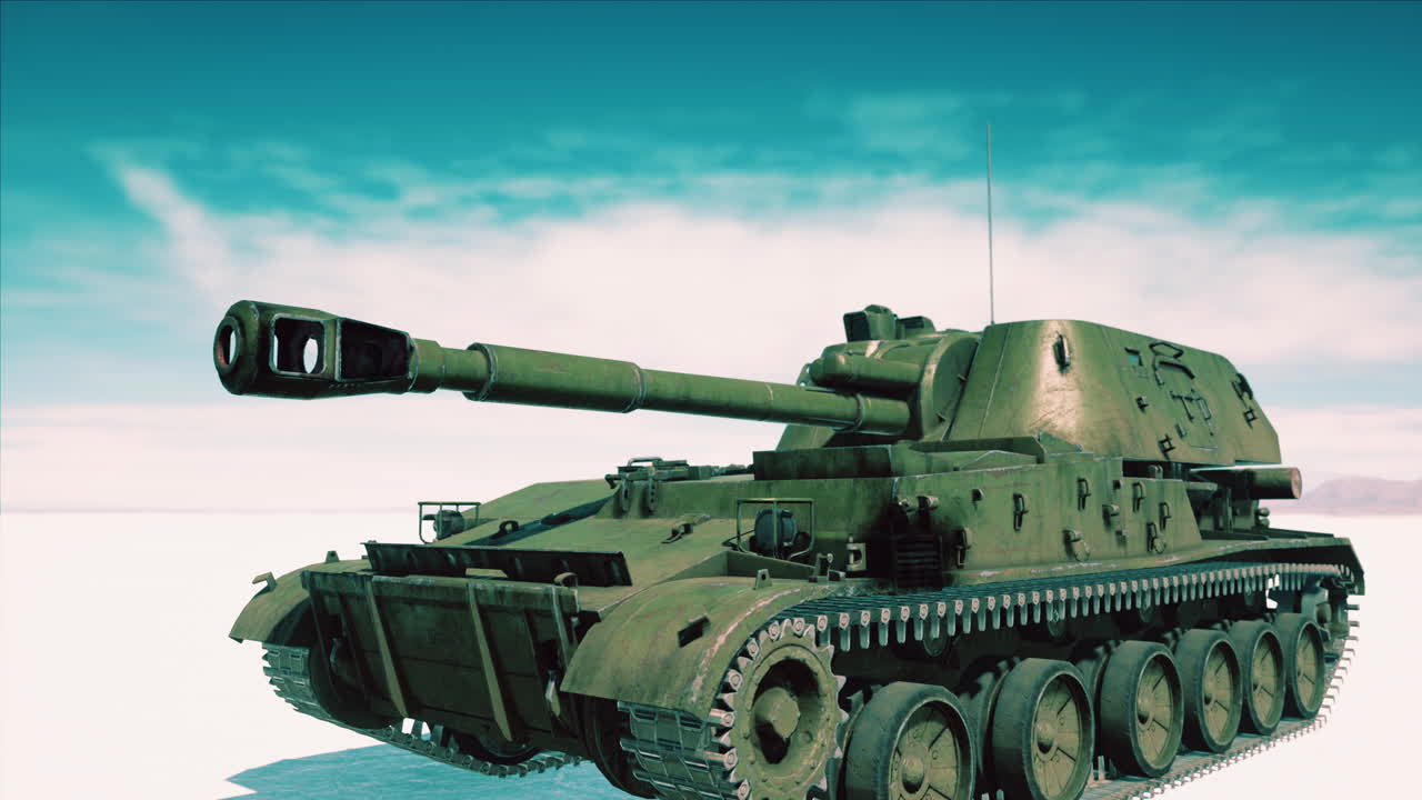 Stridsvagn i den vita öknen