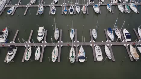 Marina-In-Kemah,-Texas-In-Der-Nähe-Der-Promenade