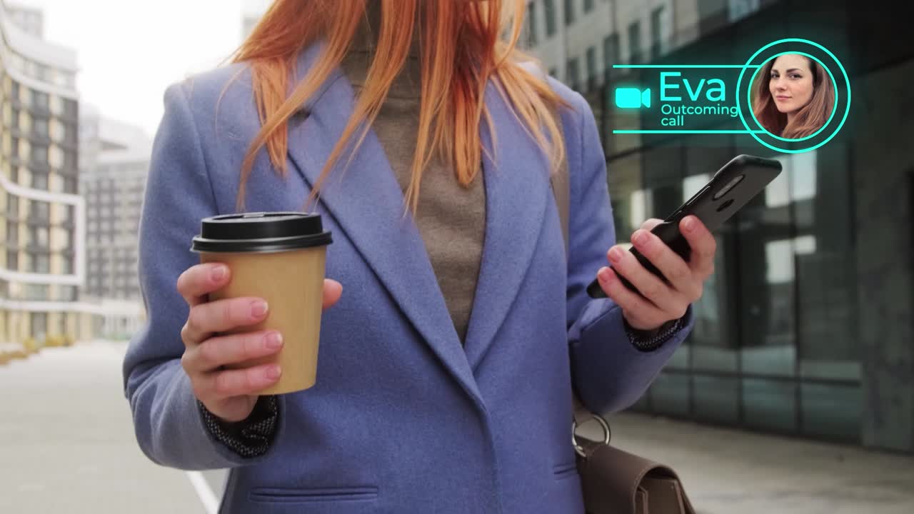 People using technology