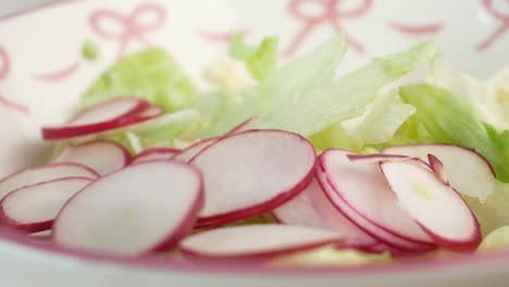 radish and lettuce salad