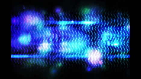 blue abstract glowing design on black