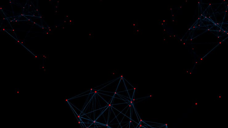 Abstract Global network connection dots and lines Linking entities. Geometric Technology concept loop background Network, networking, social media, internet communication. Medicine, science.