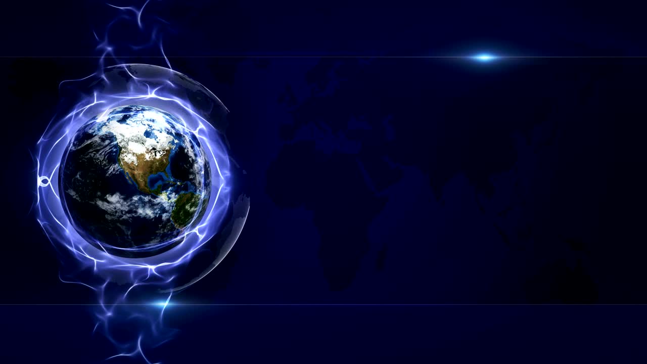 Animazione Anello di Terra e Fibre, Rendering, Sfondo, Loop