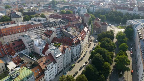 vista de pájaro de munich, alemania