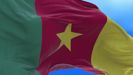 seamless loop of cameroon flag.