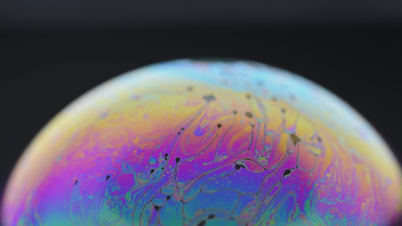 burbuja de jabón macro colorido psicodélico