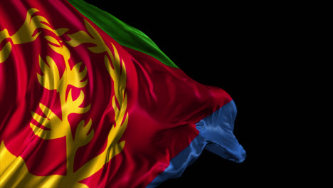 waving flag of ethiopia