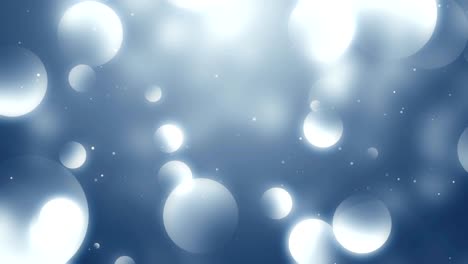 partículas de polvo azul abstracto luz bokeh títulos de movimiento bucle de fondo cinematográfico