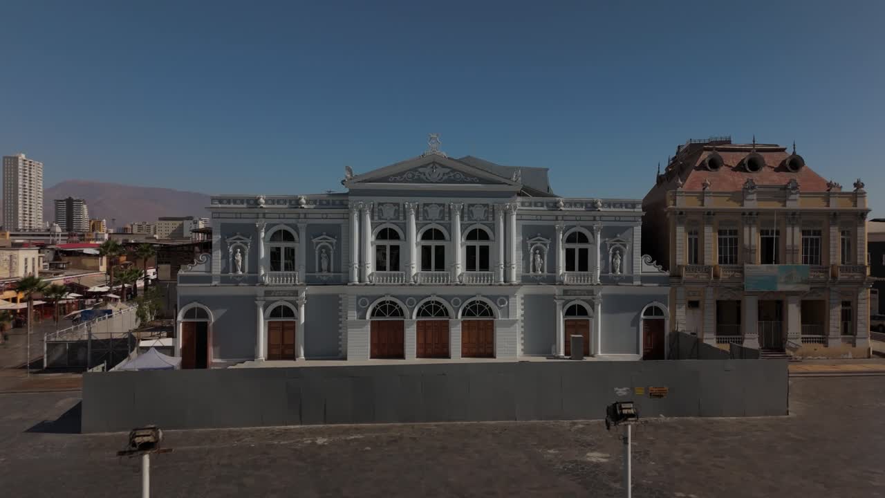 Iquique playa brava chile tarapaca cavancha day beach city chilean flag plaza de armas buildings