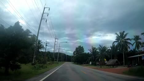 riding in thailand on the motorbike.