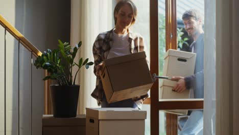 couple moving home