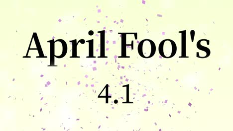 april fool's english message text animation motion graphics