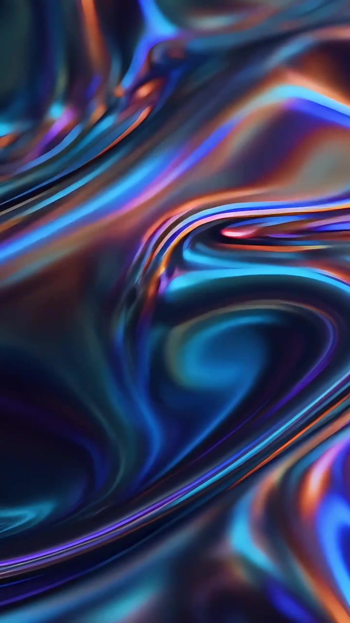Abstract Metallic Waves Background 4K