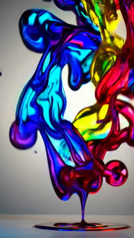 colorful liquid experiment
