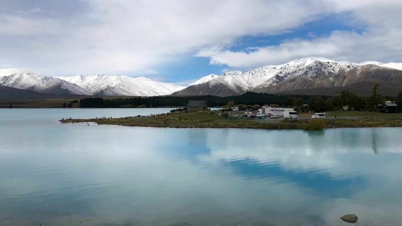 Lago Tekapo e Chiesa del Buon Pastore