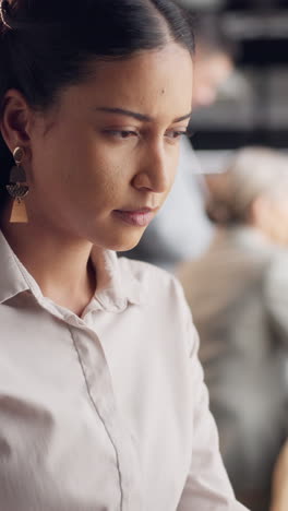 Woman,-thinking-with-business-ideas-or-reading