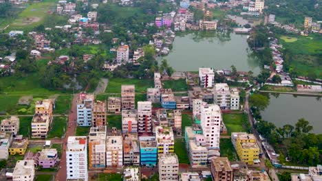 Housing-Real-Estate-City-Of-South-Central-Bangladesh,-Barishal,-Asia