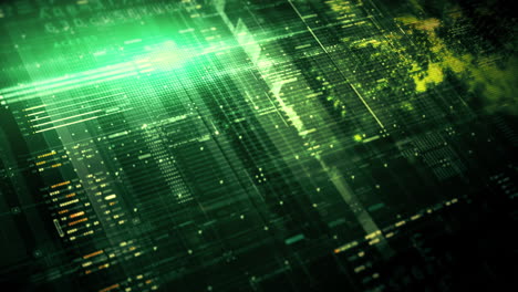 ui di simulazione avanzata di matrici di dati con un ambiente digitale all'avanguardia con una visualizzazione dinamica e coinvolgente di reti di informazione di matrici di dati interconnesse