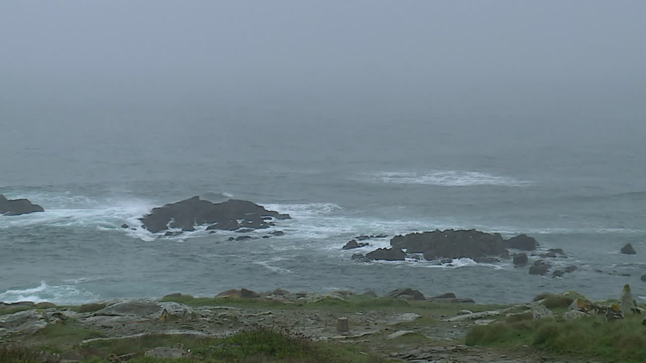 Coastal View in Misty Weather