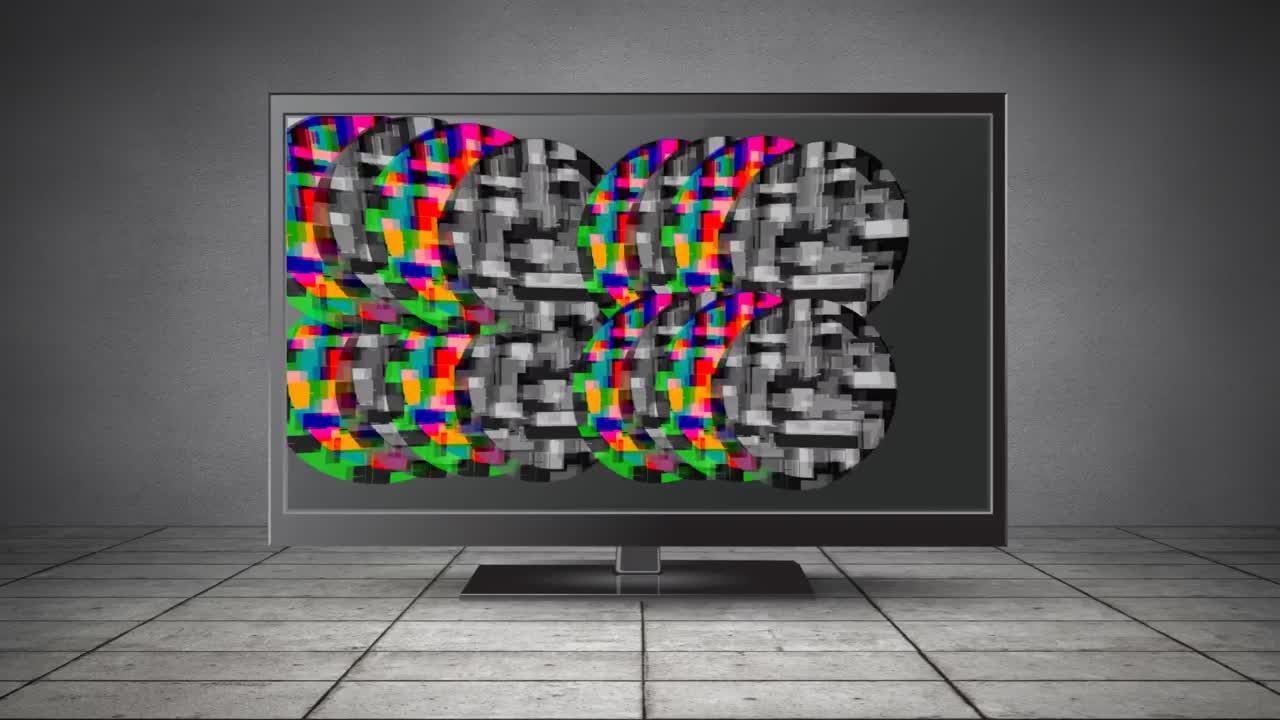 정적인 lcd 화면