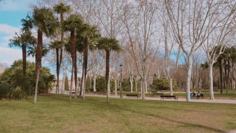 beautiful recreation area in madrid - the west park called parque del oeste