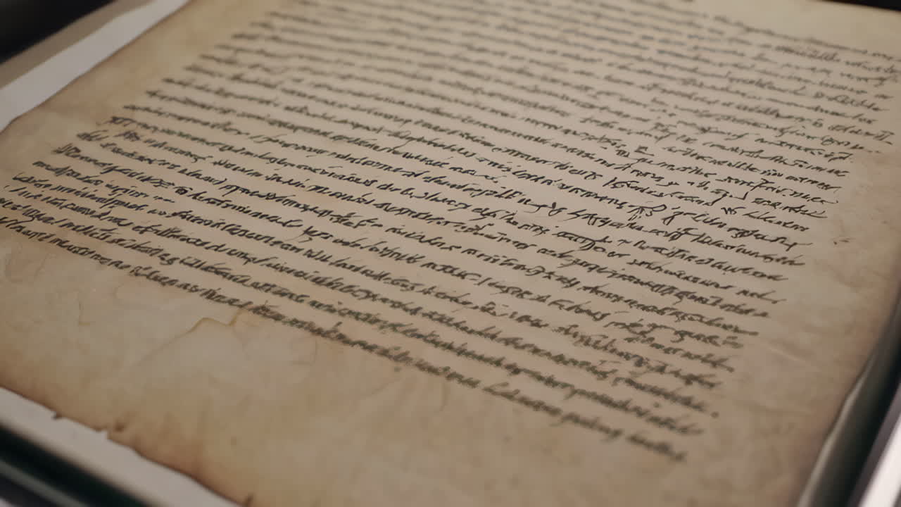 Ancient Handwritten Manuscript