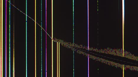 broken flickering lcd display macro view